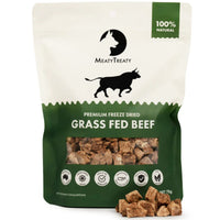 Meaty Treaty Grass Fed Beef 70g packaging front