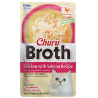 Inaba Cat Treat Churu Broth Chicken with Salmon