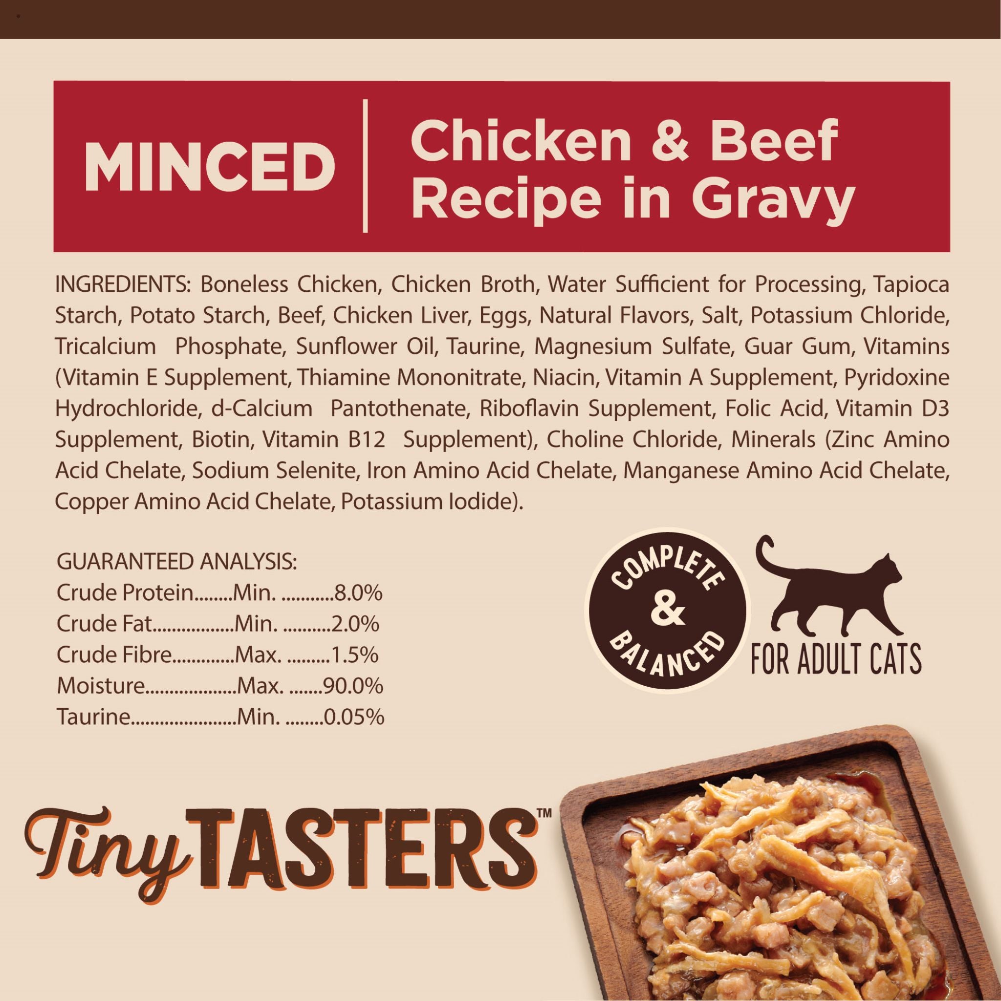 Wellness Core Wet Cat Food Tiny Tasters Minced Chicken & Beef