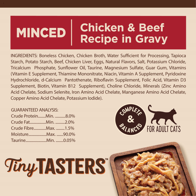 Wellness Core Wet Cat Food Tiny Tasters Minced Chicken & Beef