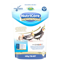 Vetafarm NutriCore hand rearing formula with synbiotic for birds, 450g pouch