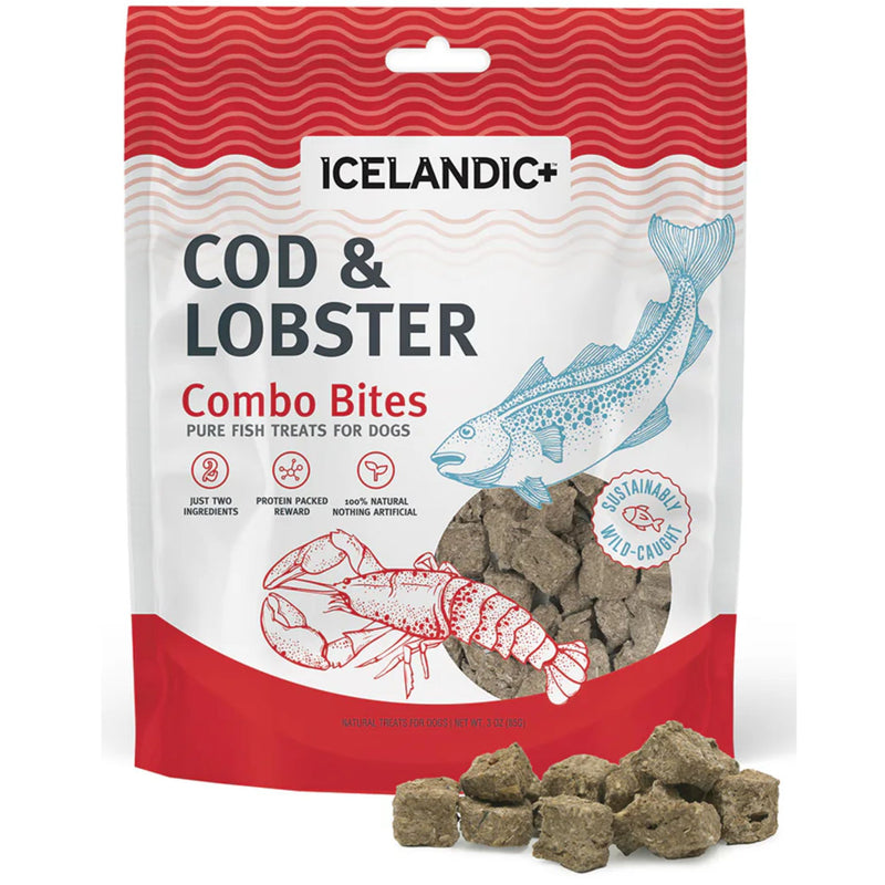 Icelandic+ Dog Treats Cod & Lobster Combo Bites