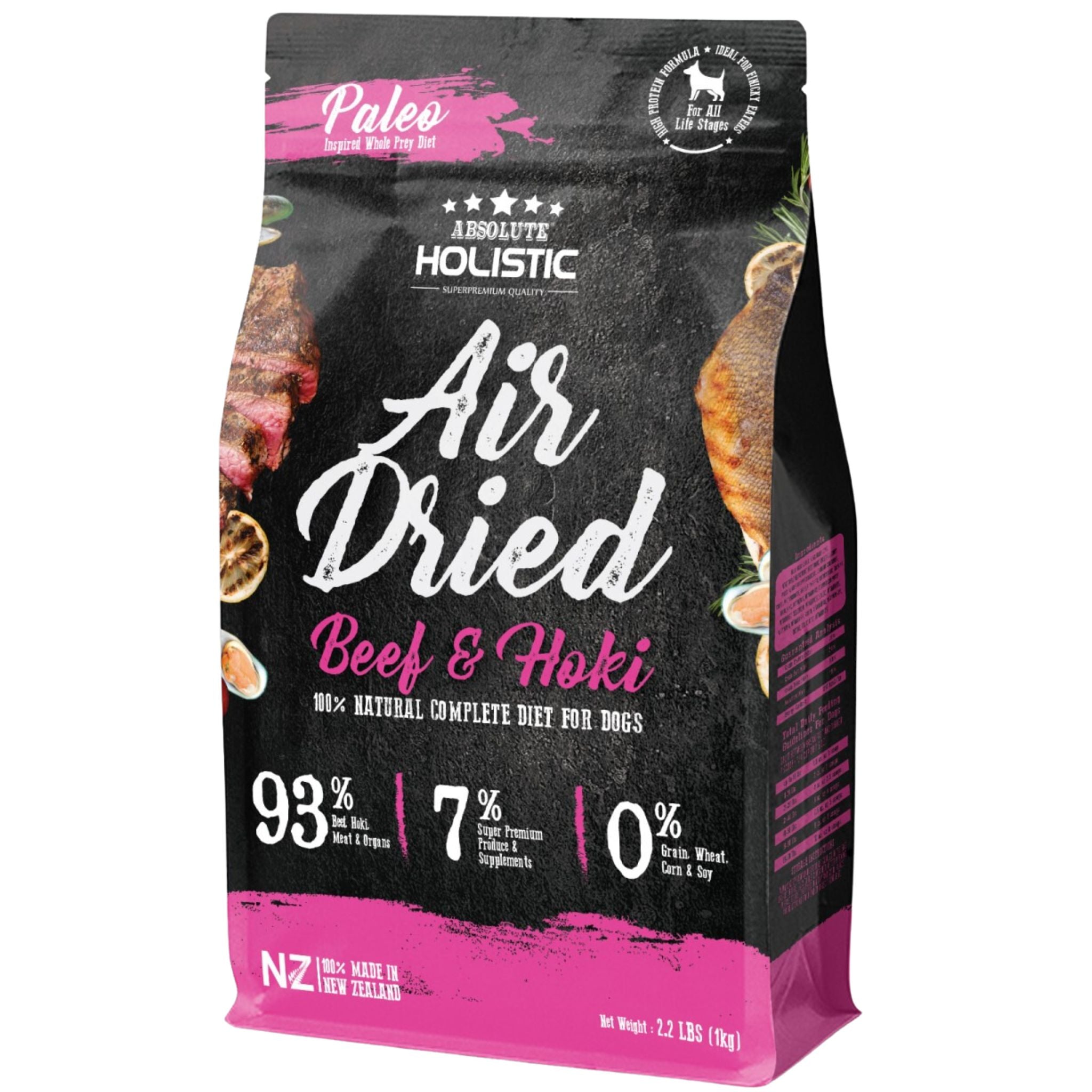 Absolute Holistic Air Dried Dog Food Beef & Hoki