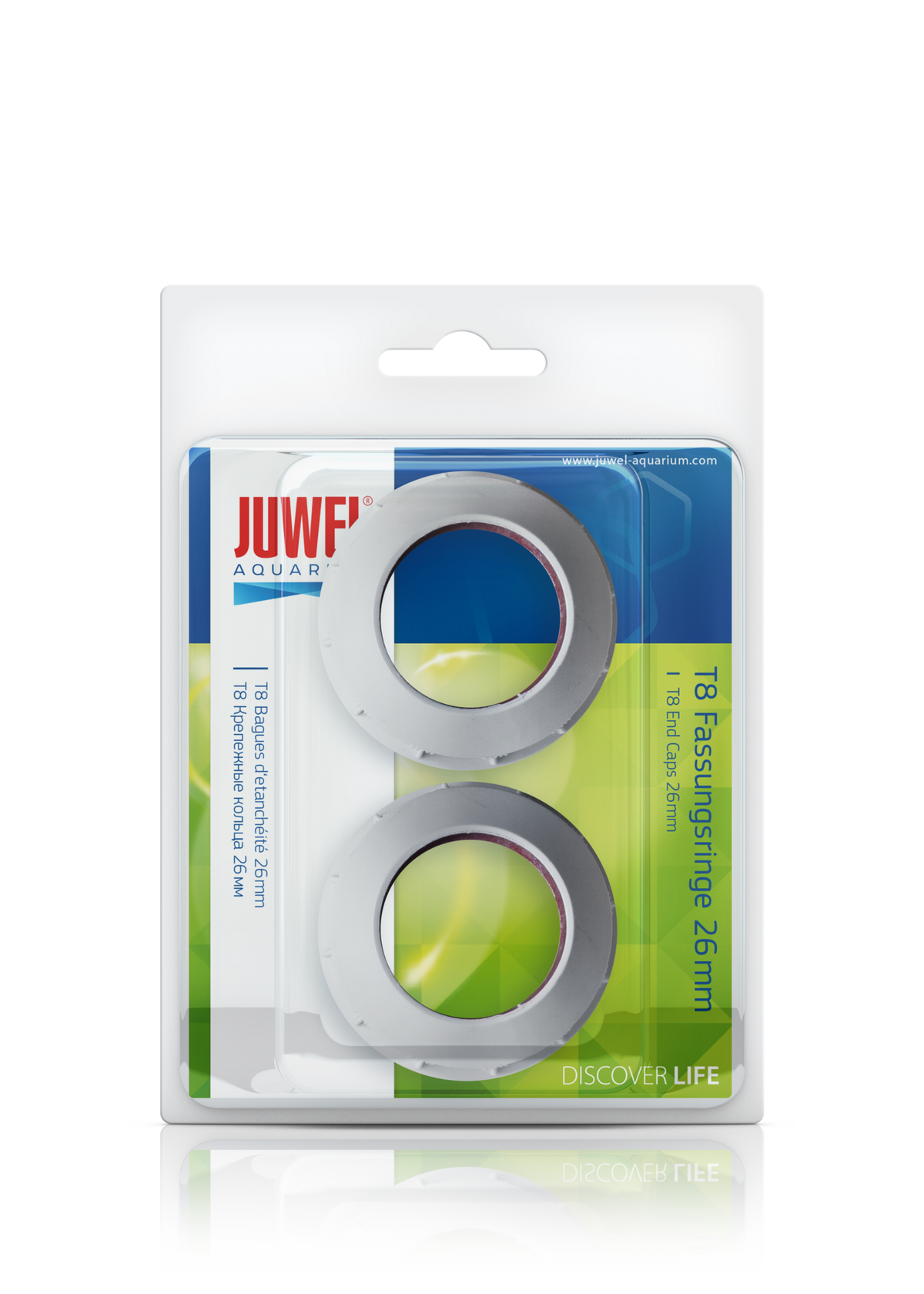 Juwel light unit end caps 26mm for T8 tubes, two pack