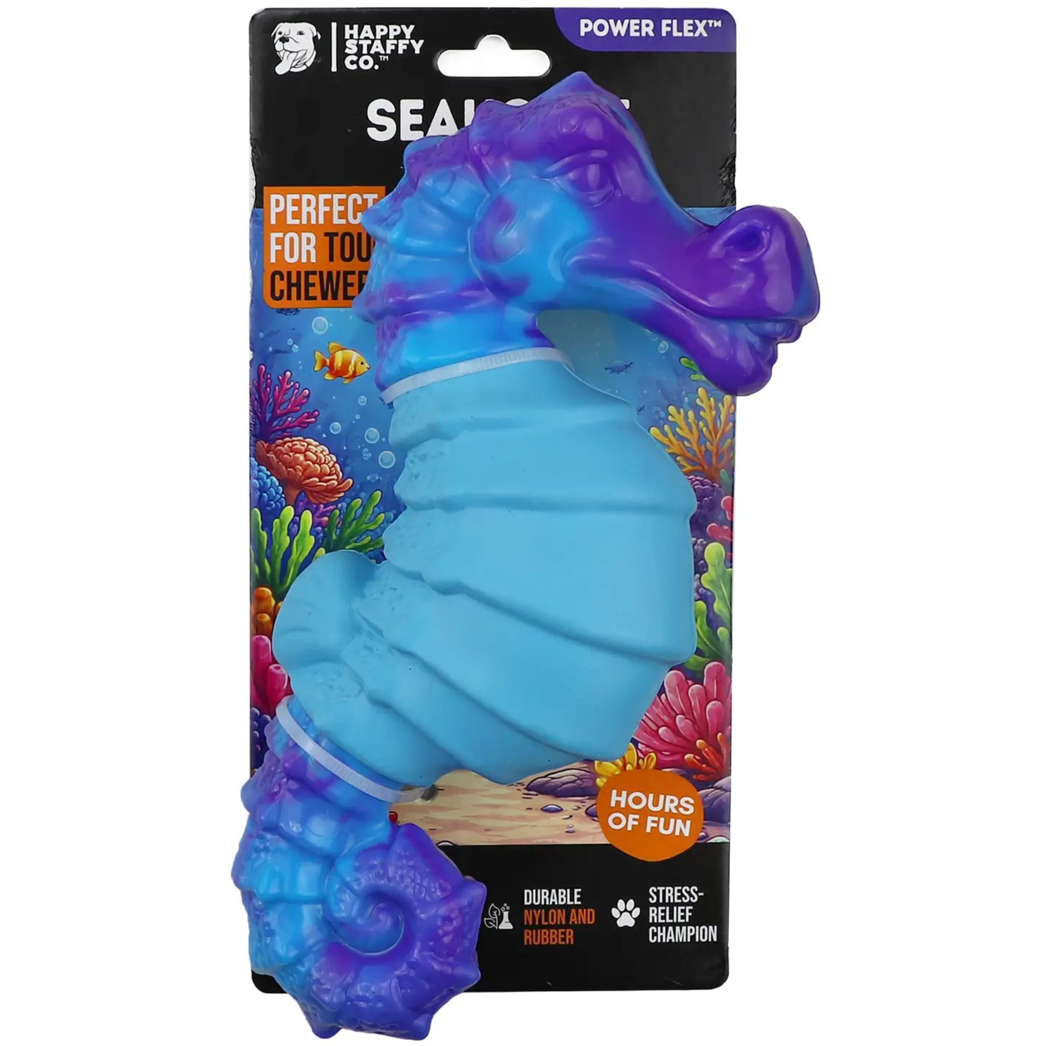 Happy Staffy Co Seahorse Splash Dog Toy