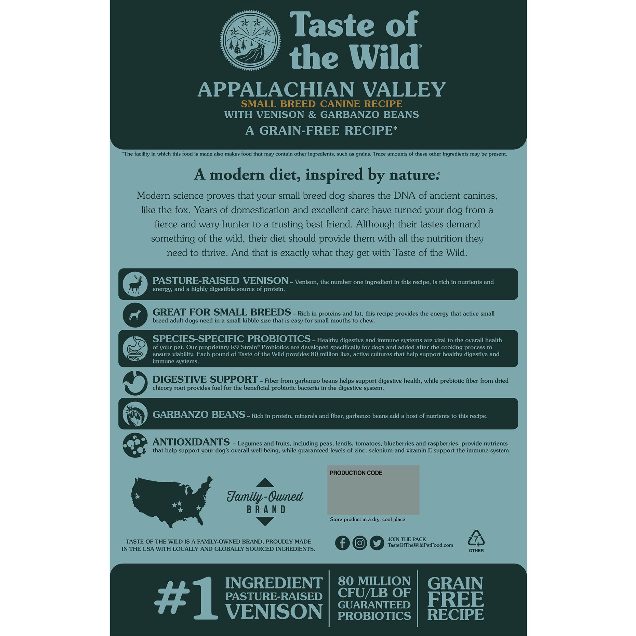 taste of the wild appalachian valley back