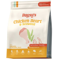 Bugsy's Chicken Heart & Seaweed pet treats 100g pack