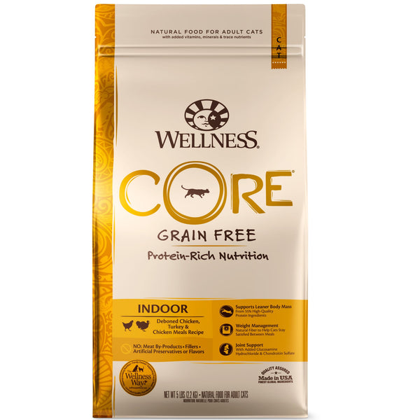 Wellness Core Dry Cat Food Grain Free Indoor: Chicken & Turkey