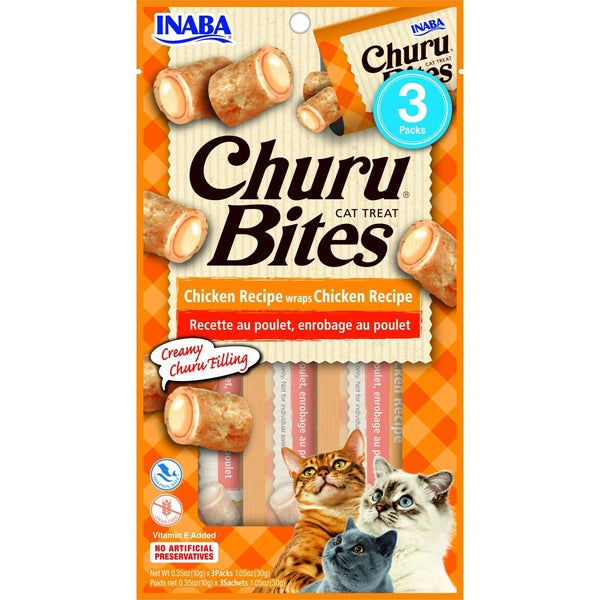 Inaba Cat Treat Churu Bites Chicken Wraps