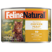Feline Natural Chicken Feast canned cat food — 98% cage-free New Zealand chicken and chicken liver