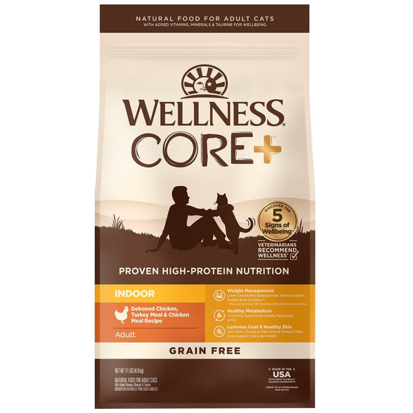 Wellness Core Dry Cat Food Grain Free Indoor: Chicken & Turkey