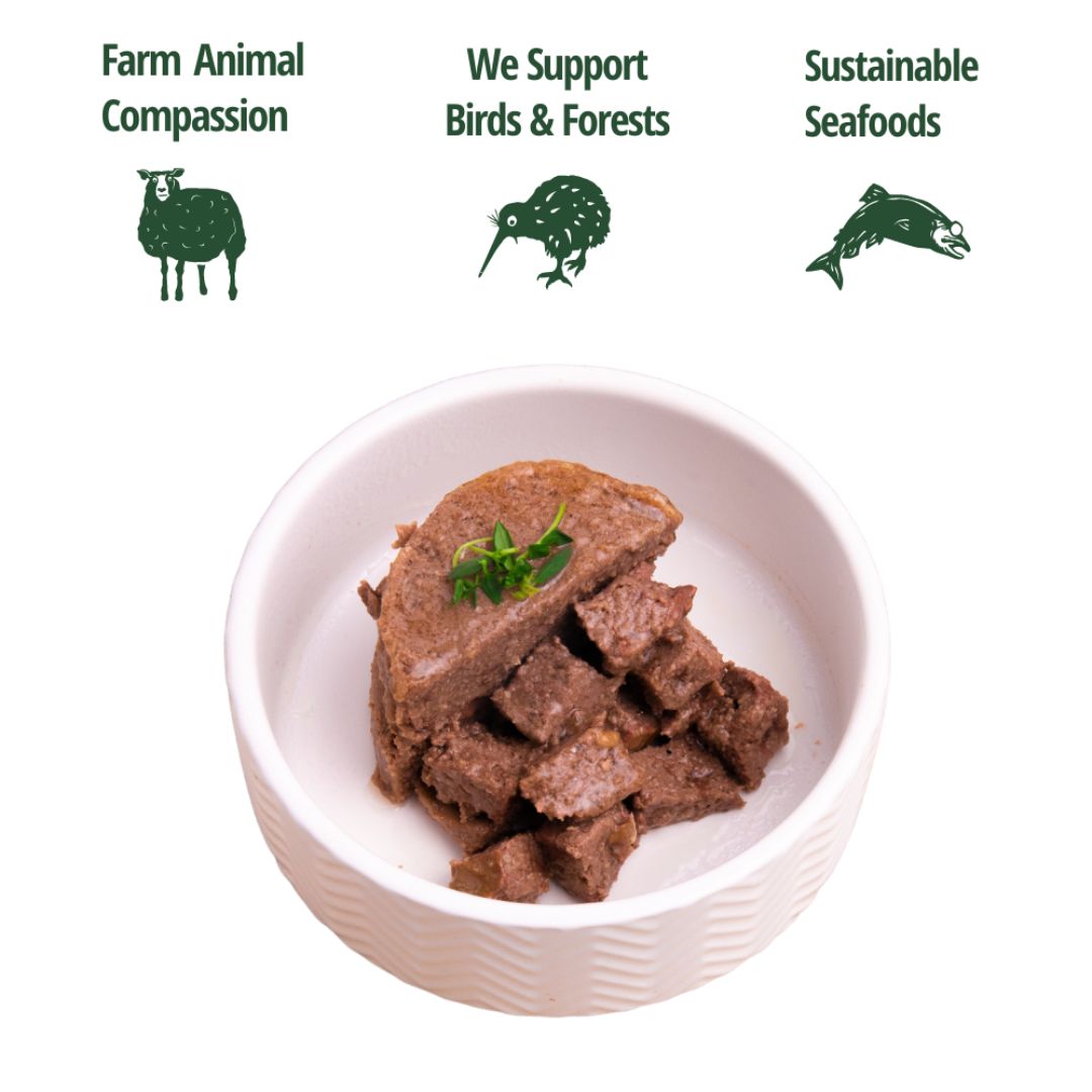 ZEALANDIA Premium Wet Dog Food Wallaby Pate 185g x 24 | PeekAPaw Pet Supplies
