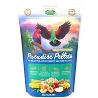 Vetafarm Paradise Pellets low iron diet for eclectus parrots and frugivores, 2kg bag