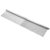Artero Nature Collection steel grooming comb with fine and wider spaced teeth, shown on the diagonal
