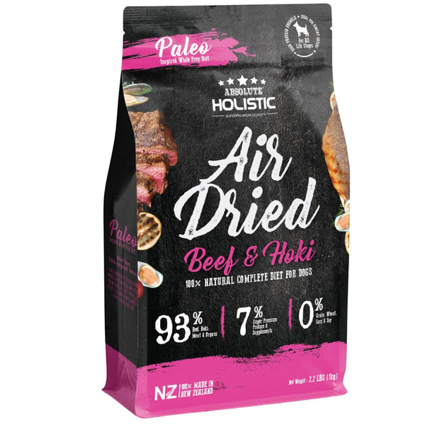 Absolute Holistic Air Dried Dog Food Beef & Hoki