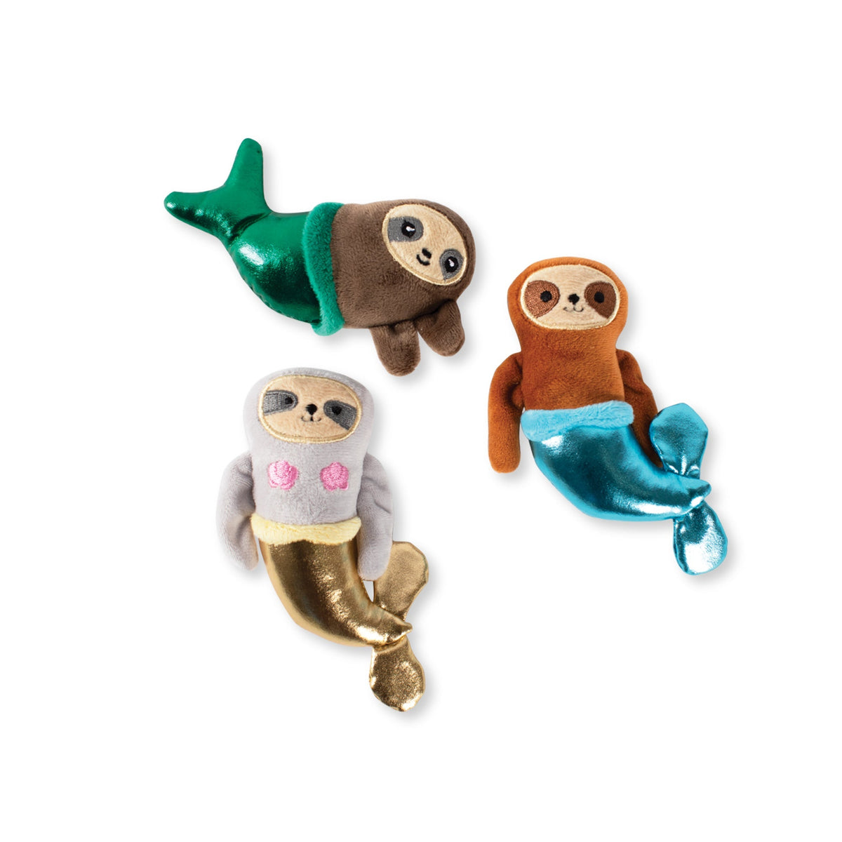 Fringe Studio Plush Dog Toy Set - Mersloth — front view