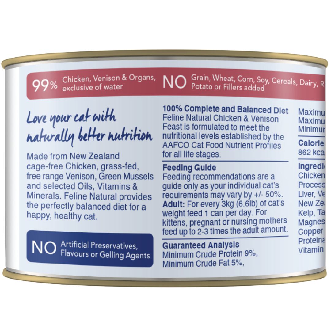 Feline Natural Canned Chicken & Venison