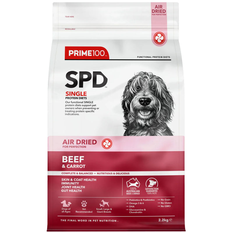 Prime100 SPD Air Dry Dog Food Beef & Carrot