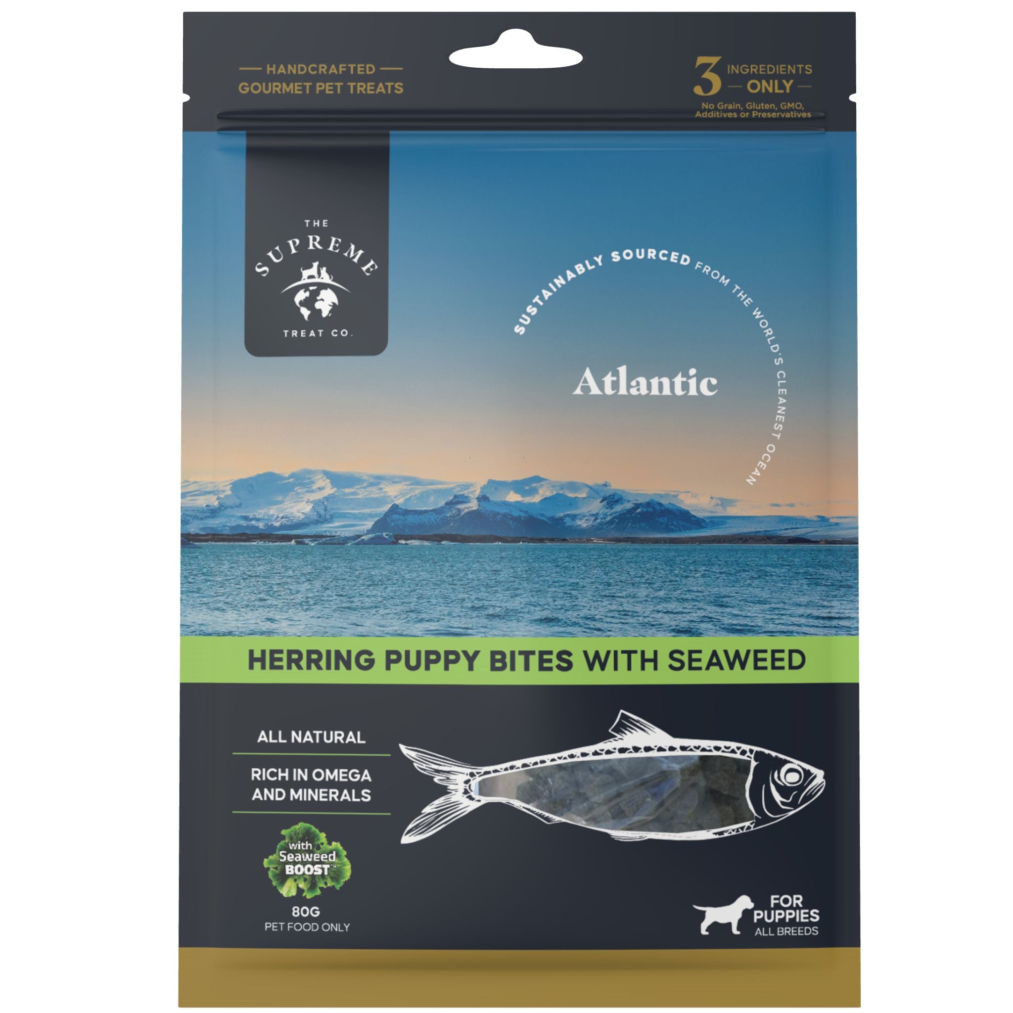 The Supreme Treat Co Herring & Seaweed Dog Training Bites