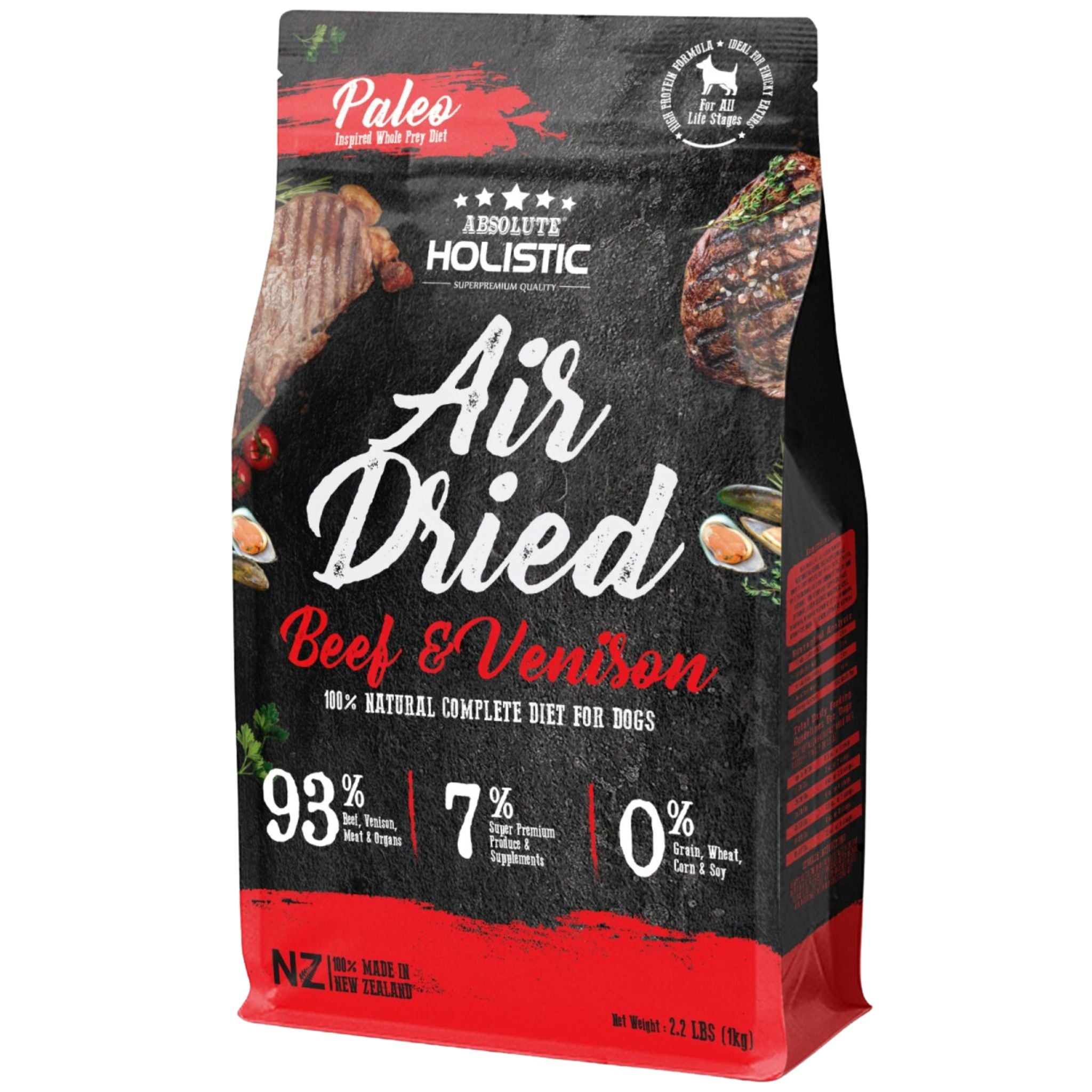 Absolute Holistic Air Dried Dog Food Beef & Venison