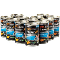 SavourLife Grain Free Puppy Chicken, loaf-style cans with 95% meat and organs, 375g x 12, wet puppy food