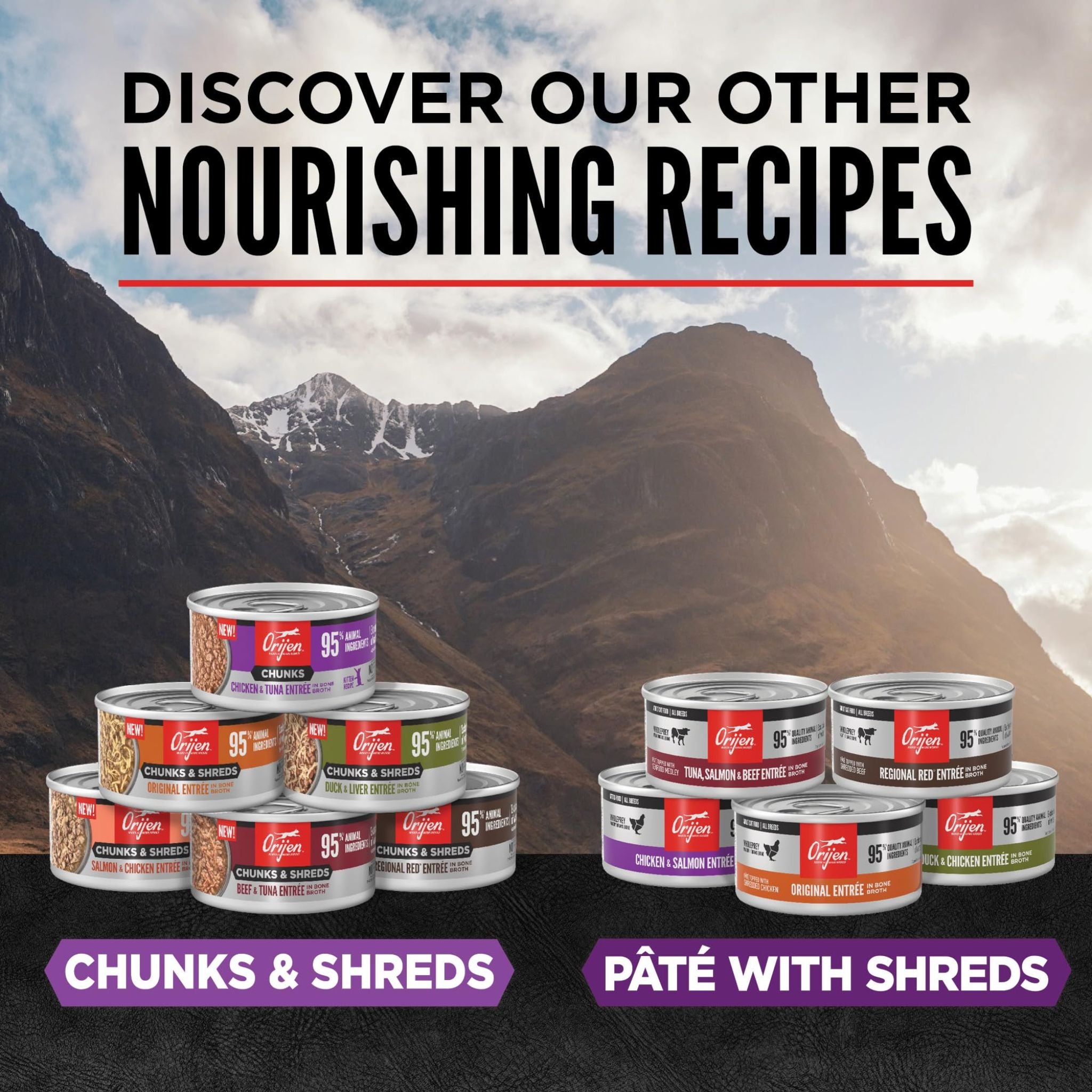 Orijen Wet Kitten Food Chunks & Shreds Chicken and Tuna Entree
