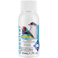 Vetafarm Coccivet coccidiosis treatment for pigeons and ornamental birds, 50ml bottle