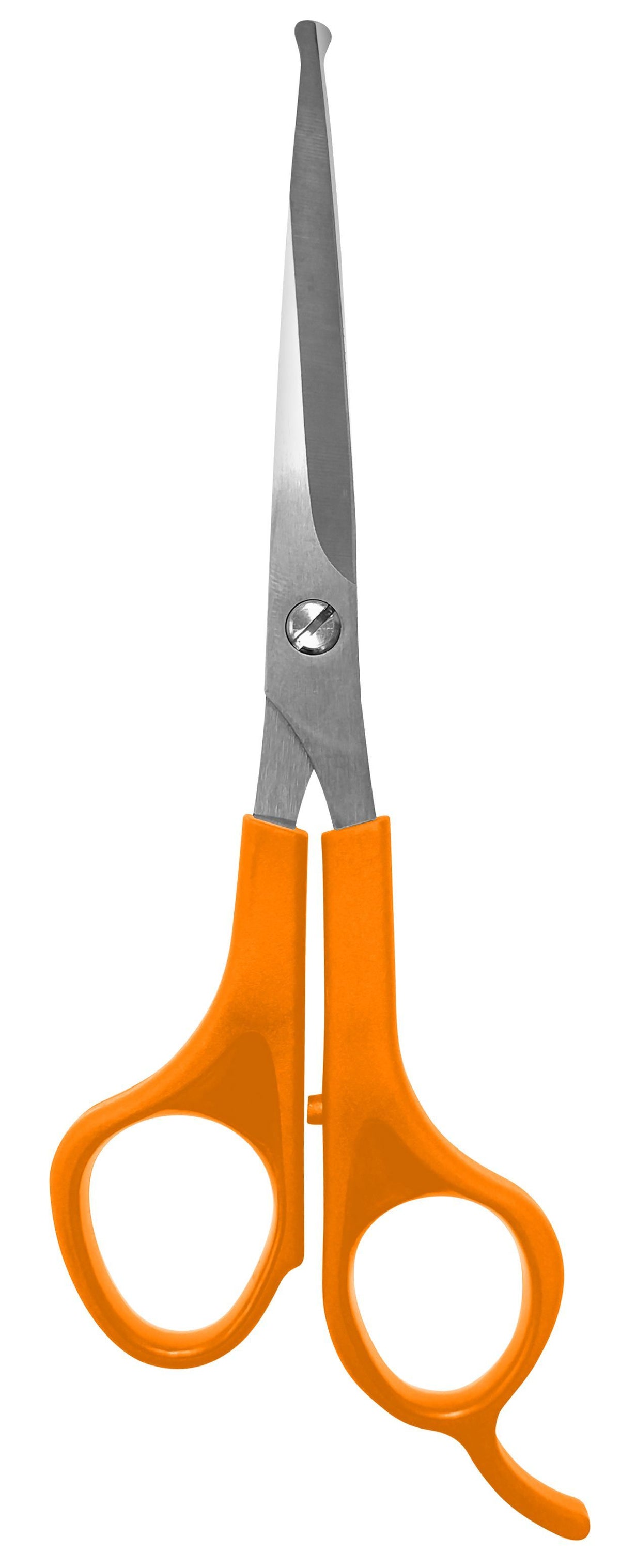 Wahl dog grooming styling scissors with straight stainless blades and orange handles