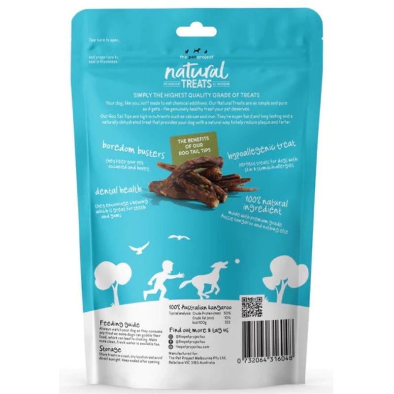 The Pet Project Natural Dog Treats Kangaroo Tail Tips 4 Pack | PeekAPaw Pet Supplies