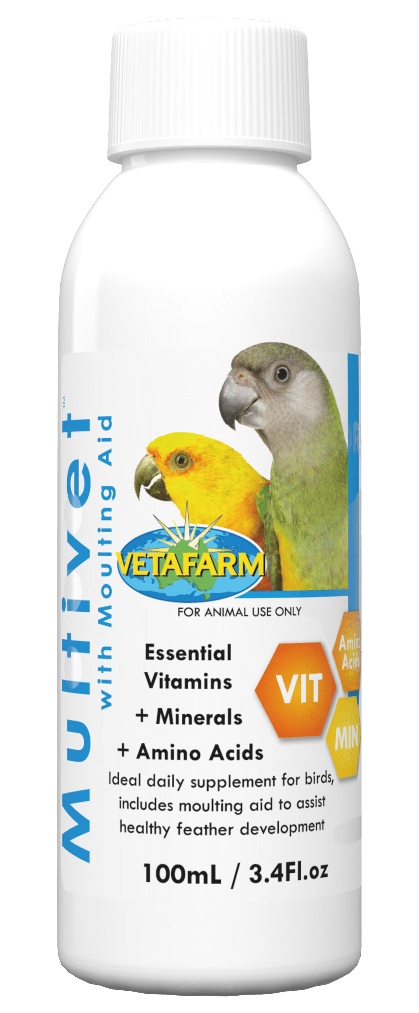 Vetafarm Multivet Liquid 100ml – front of bottle