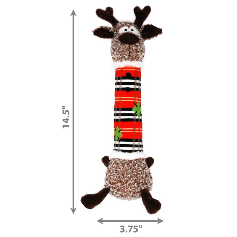 KONG Dog Toys Holiday Shakers Luvs Reindeer | PeekAPaw Pet Supplies