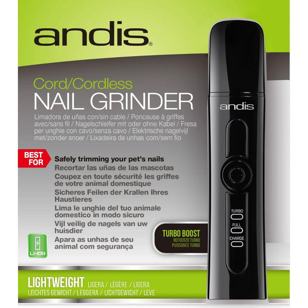 Andis CNG1 Nail Grinder Cord Cordless 2 Speed | PeekAPaw Pet Supplies