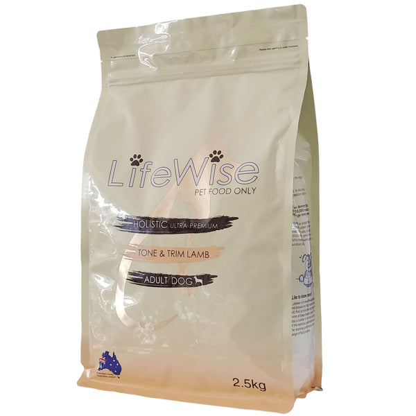 LifeWise Dry Dog Food Tone & Trim Lamb 2.5kg | PeekAPaw Pet Supplies