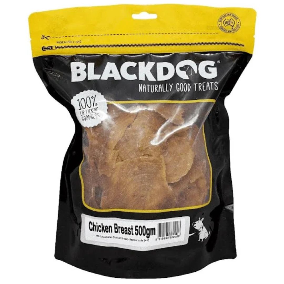 Blackdog Chicken Breast Dog Treats -500g | PeekAPaw Pet Supplies
