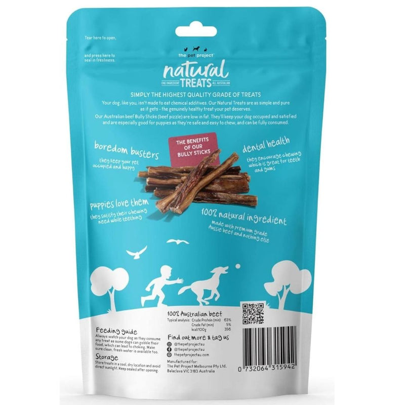 The Pet Project Cat & Dog Treats Bully Sticks 5 Pack | PeekAPaw Pet Supplies