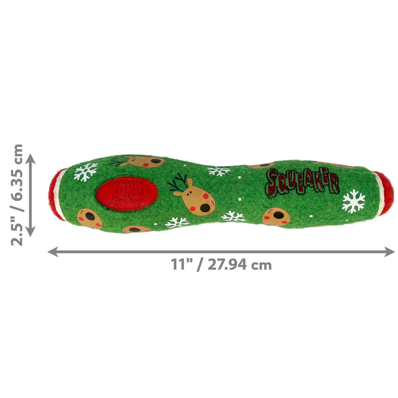 KONG Dog Toys Holiday Airdog Squeaker Stick  | PeekAPaw Pet Supplies
