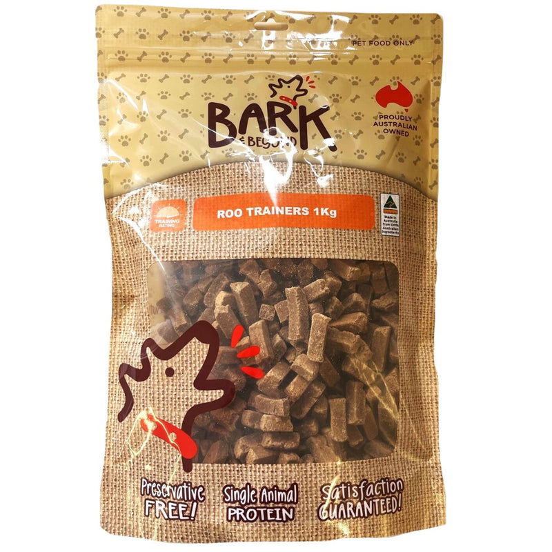Bark & Beyond Roo Trainers - 1kg | PeekAPaw Pet Supplies