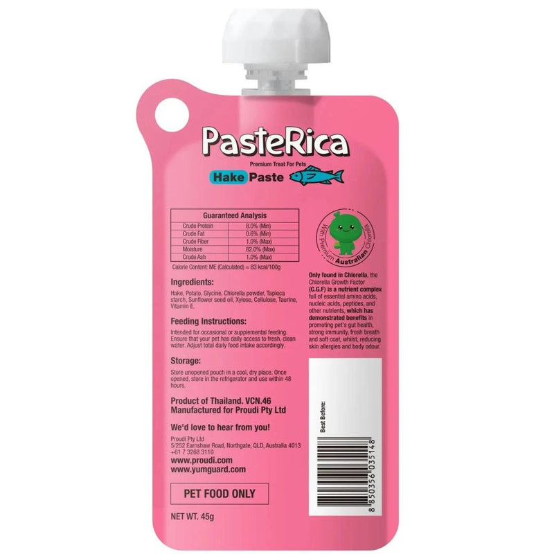 YumGuard Paste Rica for Dog & Cat Hake - Back | PeekAPaw Pet Supplies