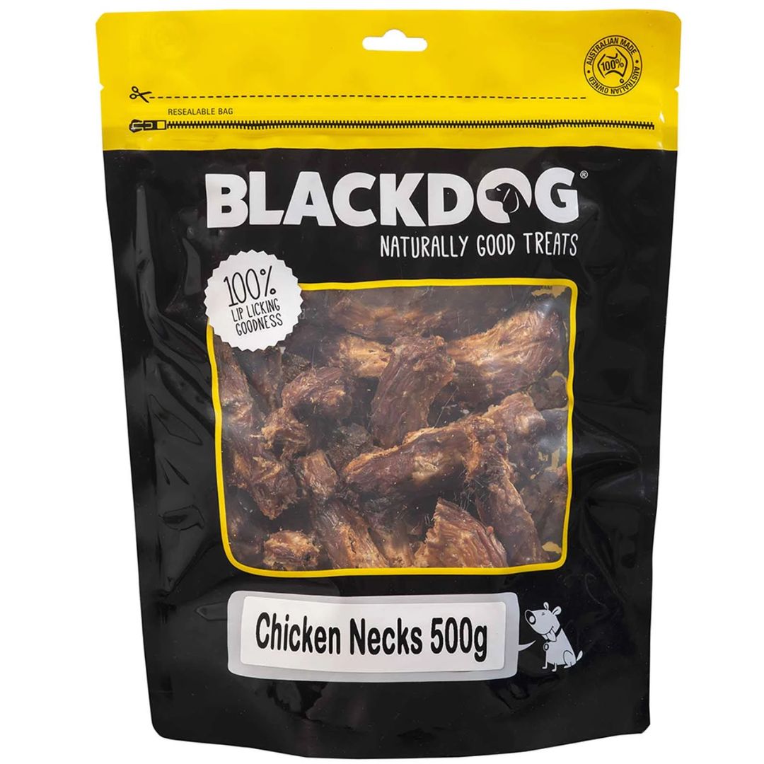 Blackdog Chicken Necks Dog Treats - 500g | PeekAPaw Pet Supplies