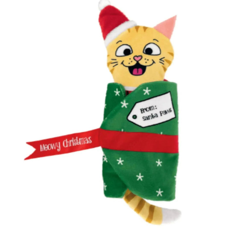 KONG Cat Toys Holiday Pull-A-Partz Present | PeekAPaw Pet Supplies