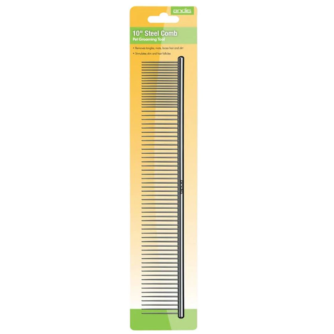 Andis Pet Grooming Steel Comb - 250mm  | PeekAPaw Pet Supplies  