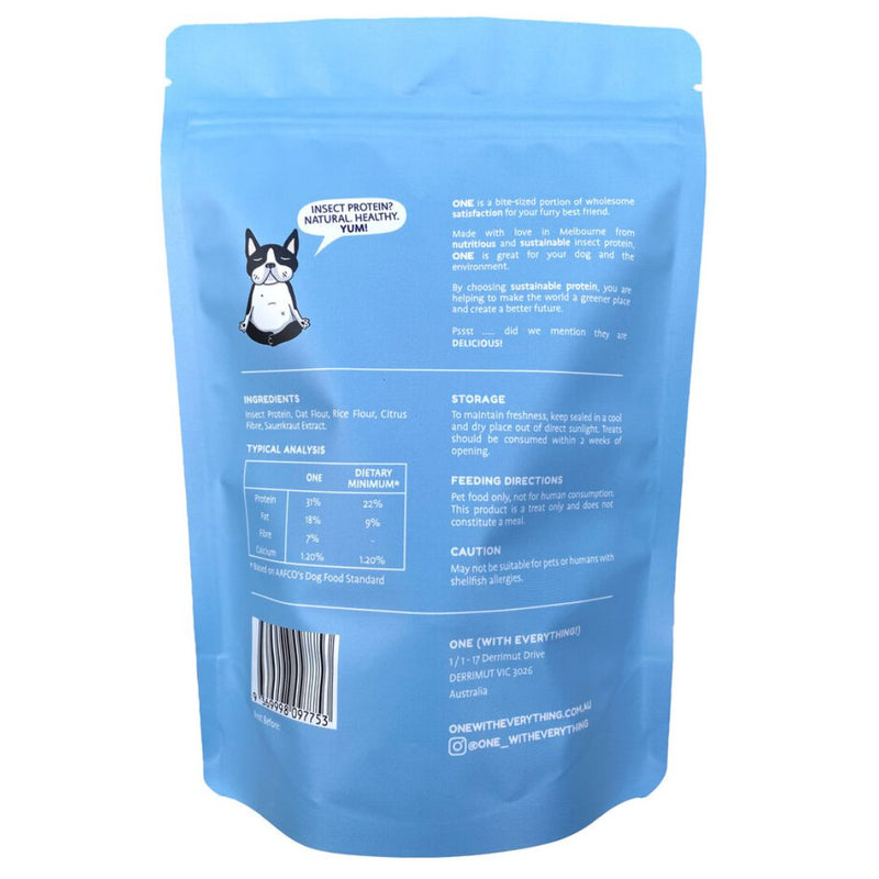 One with Everything Small Protein Bites - Back | PeekAPaw Pet Supplies