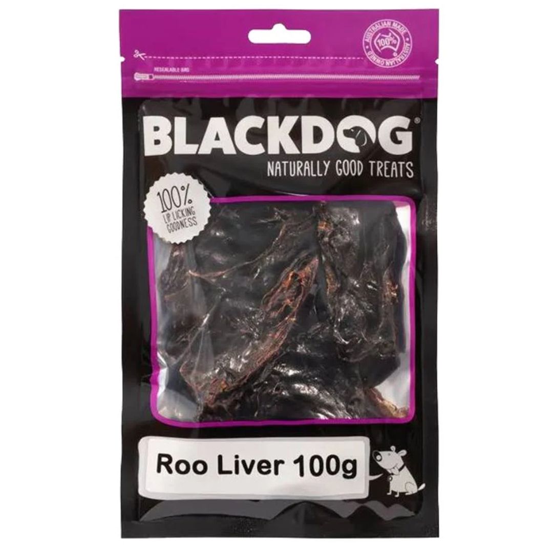 Blackdog Roo Liver Dog Treats - 100g | PeekAPaw Pet Supplies