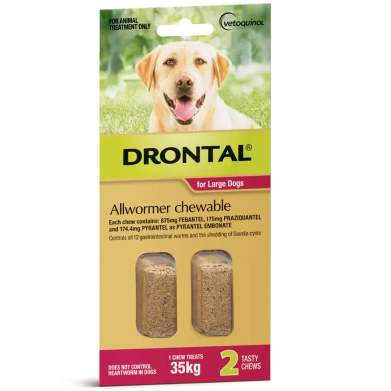 Drontal Allwormer Chewable for Large Dogs 35 kg