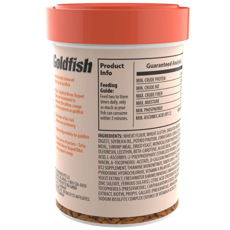 Tetra Goldfish Bites 69g - Back | PeekAPaw Pet Supplies