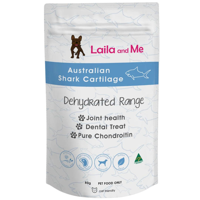 Laila & Me Dehydrated Dog Treats Australian Shark Cartliage - 80g | PeekAPaw Pet Supplies