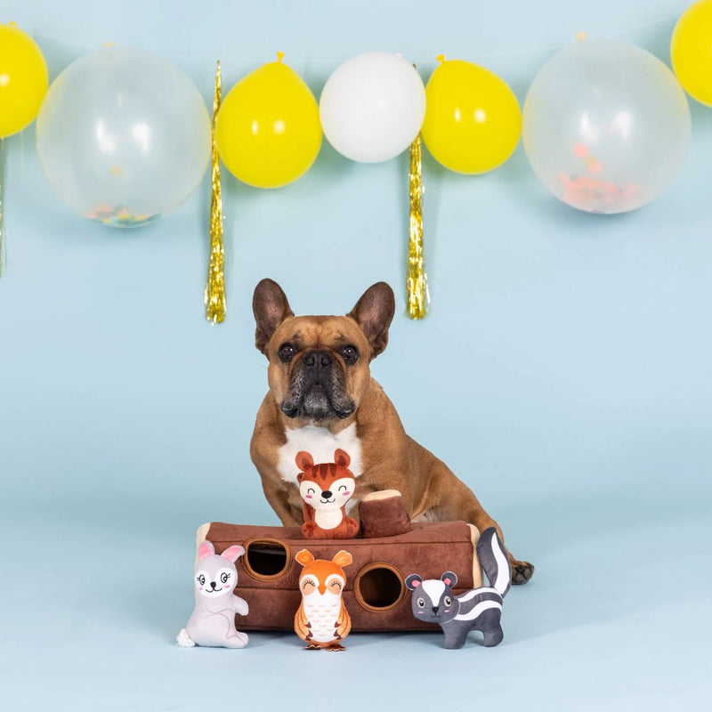 Fringe Studio Plush Burrow Interactive Dog Toy - Branch Out | PeekAPaw Pet Supplies