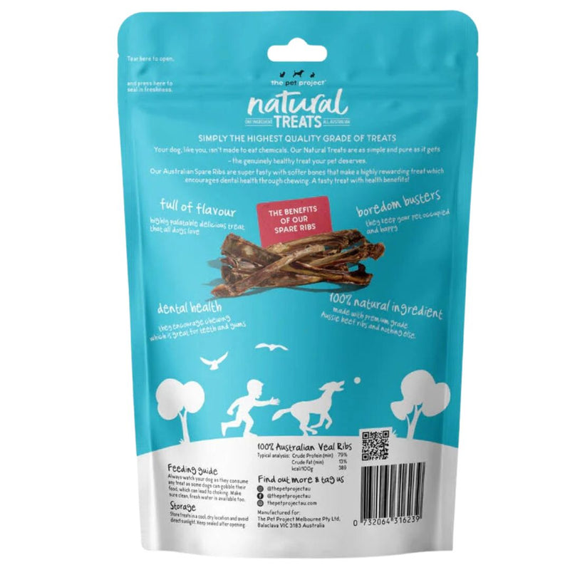 The Pet Project Natural Dog Treats Spare Ribs - Back | PeekAPaw Pet Supplies