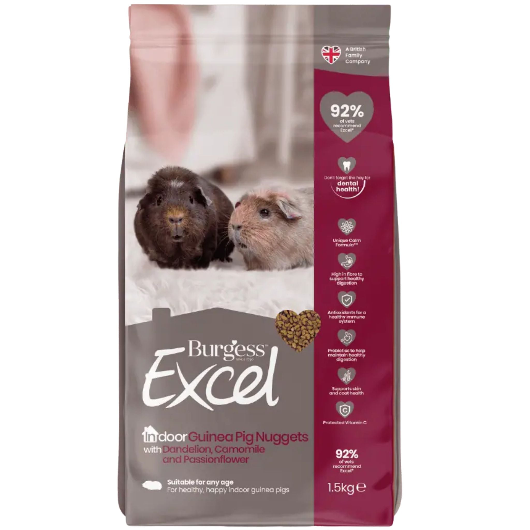 Burgess Excel Indoor Guinea Pig Nuggets