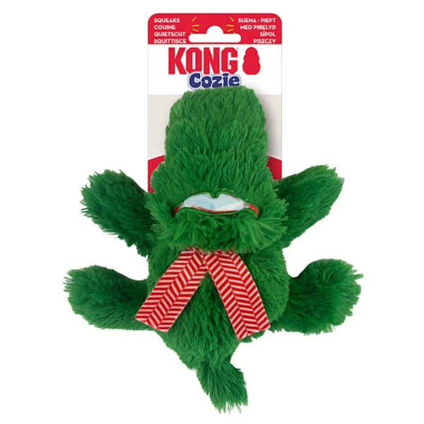 KONG Dog Toys Holiday Cozie Alligator - Small | PeekAPaw Pet Supplies